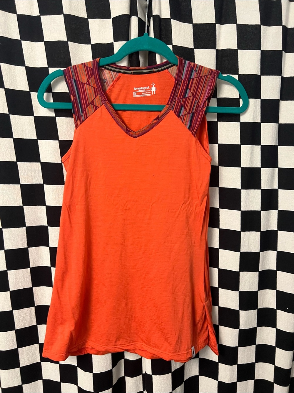 Smartwool Orange V-Neck Tank